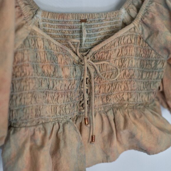 Free People • Small • Blouse • Pink w/ Blue - Picture 10 of 13